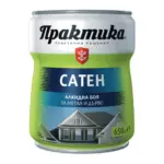Алкидна боя Практика Сатен Бяла 650мл