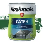 Практика  САТЕН  Алкидна  боя  /  ЗЕЛЕНА  650мл.