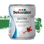 Алкидна боя Екстра RAL сигнално зелен 6032, 650 мл