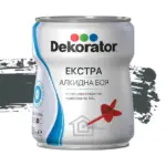 Алкидна боя Екстра RAL метално сив 7012, 650 мл