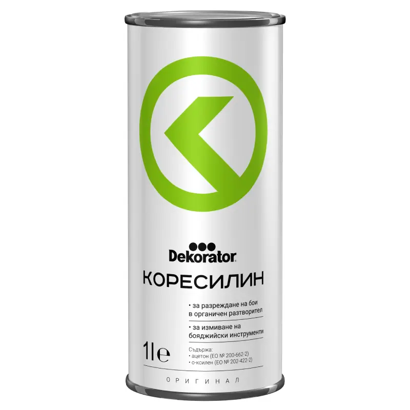0201050074-koresilin-za-razrejdane-na-boi-1l Декоратор разредител Кореселин метална опаковка / 1 литър - Image 1