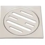 Решетка за сифон хром - квадрат  90 х 90 прав/рогов