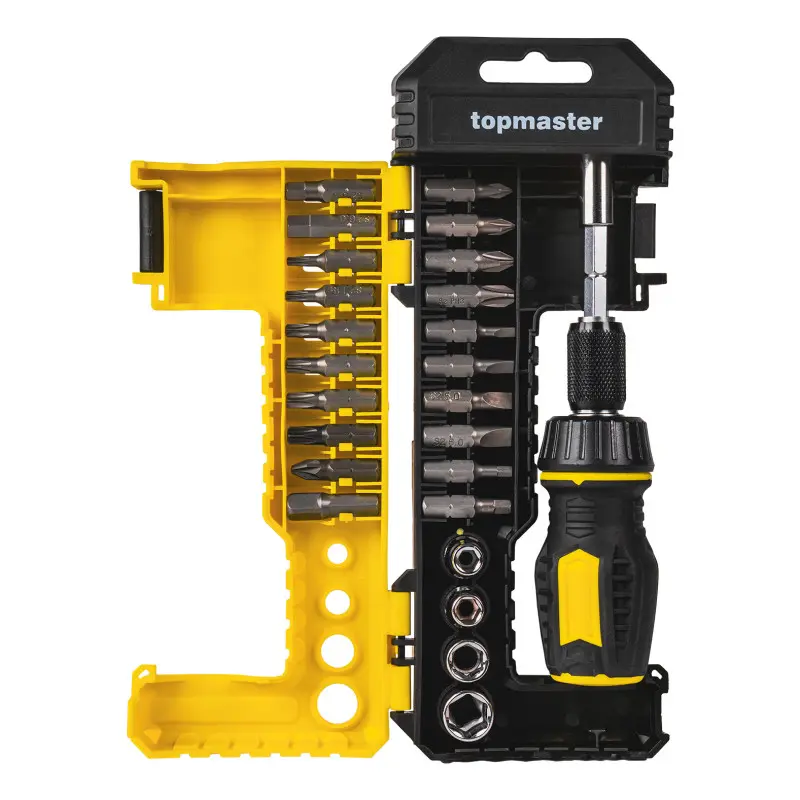1-6 Комплект битове с тресчотна отверка – 25 части - Image 1