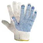 Градински плетени ръкавици - бели