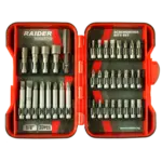 Накрайници 1/4" – комплект 37 бр. RAIDER