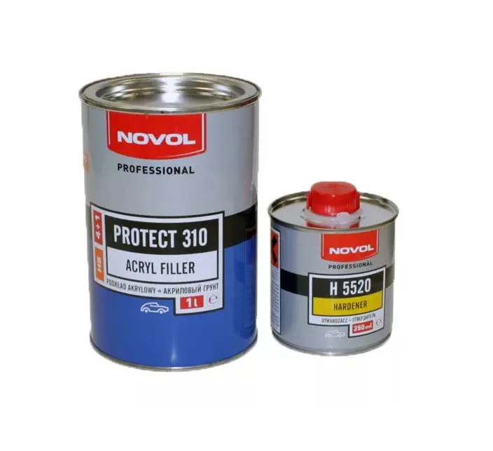 Грунт NOVOL310 HS 4+1 серый 1+0,25л Акрилен грунд NOVOL Protect 310 HS 4+1, 1 л - Image 1