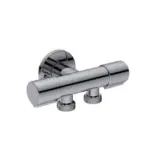 Перален кран двоен керамичен механизъм  1/2х3/8х3/4