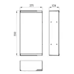 Модулен Шкаф ЗА Баня Бял 2000