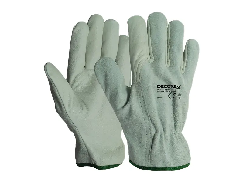 РЪКАВИЦИ ЦЕПЕНА КОЖА 11 Decorex Работни ръкавици от цепена кожа DECOREX 11″ - Image 1