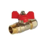 Сферичен  кран  мини  евт.    1/2'' ж.ж.      1/2'' м.м.     1/2'' м ж.