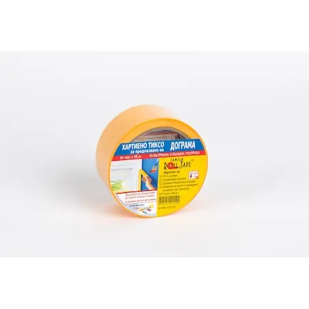 res_09da6154f29b376bdc5b83599c6ef8f2 Хартиено тиксо 45 мм x 25 м за дограма (7 дни UV) - Image 1