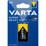 Varta Super Heavy Duty Усилена, Цинкова батерия  9V / 1бр.