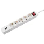 РАЗКЛОНИТЕЛ  със  ЗАЩИТА И  USB  661115 -3U2SG /5-ца/