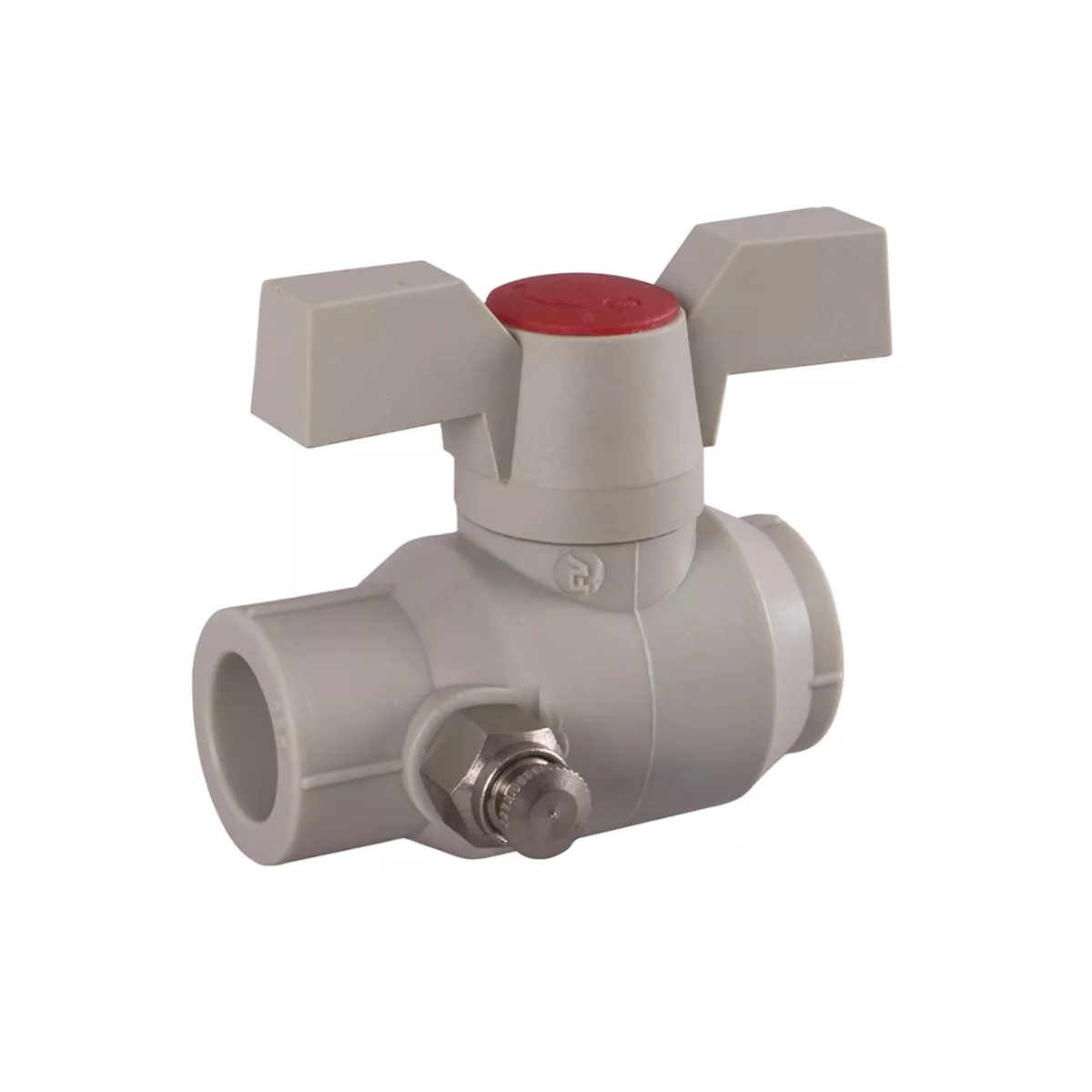 sferichen-kran-f20-s-izpuskatel-pp-r-fv-plast-349531-1 ППР Сферичен кран с изпус. Ф20 FV - Image 1