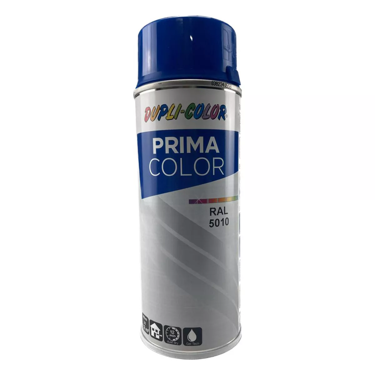 sprey-dupli-color-ral-5010-nasiteno-sin-400-ml-553373-1 Спрей Dupli Color Prima RAL 5010 Наситено синьо / 400мл. - Image 1