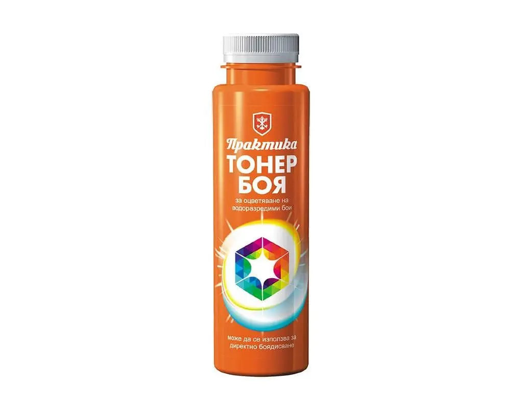 Тонер боя "Практика" - 250 ml, различни цветове Оцветител / тонер боя ОРАНЖ - Image 1