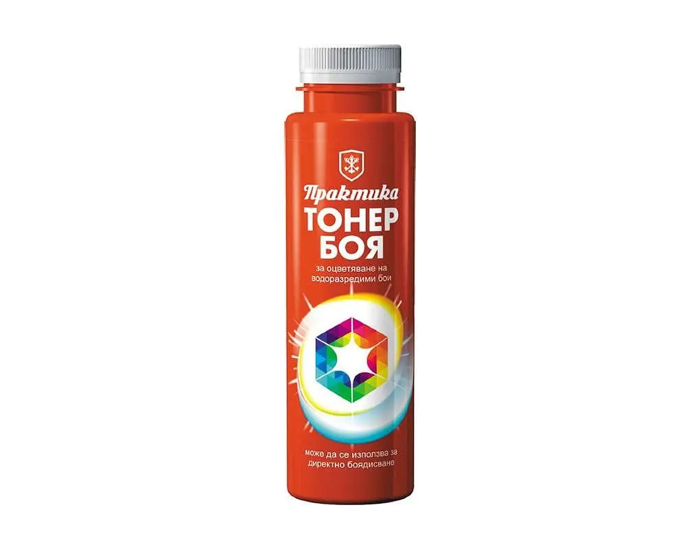 Тонер боя "Практика" - 250 ml, различни цветове Оцветител / тонер боя ЧЕРВЕН, - Image 1