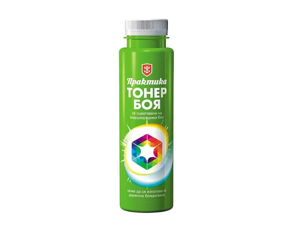 Тонер боя "Практика" - 250 ml, различни цветове Оцветител / тонер боя ЗЕЛЕН - Image 1