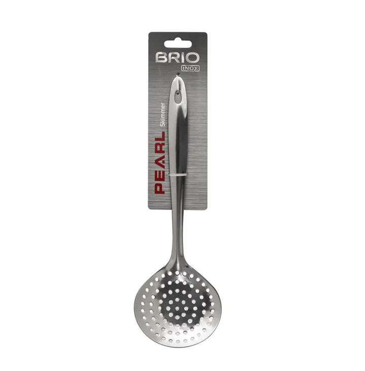 brio-inox-rearl-reshetachna-lazhitsa-za-pyana-krag-33sm-nerazhdaema-stomana BRIO Inox-REARL - РЕШЕТЪЧНА ЛЪЖИЦА за пяна кръг 33см. неръждаема стомана - Image 1