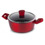 BRIO Red Passion - Алуминиева тенджера  Ф22х9см. / 3л. индукция