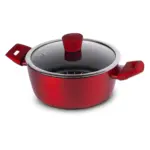 BRIO Red Passion - Алуминиева тенджера  Ф24х10,5см. / 4л. индукция