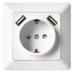 Електрически контакт Лекса Р + 2 USB Yw-8330