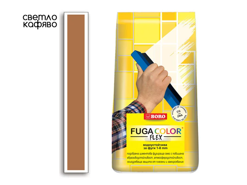 fugirashta-smes-fugakolor-fleks-svetlo-kafyavo Фугираща смес Фугаколор Флекс - Светло Кафяво - Image 1
