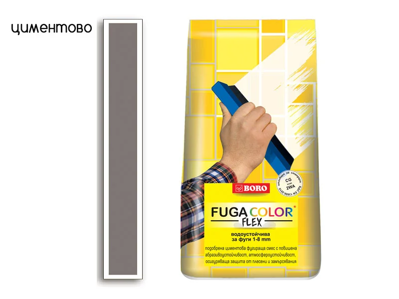 fugirashta-smes-fugakolor-fleks-tsimentovo Фугираща смес Фугаколор Флекс - Циментово - Image 1
