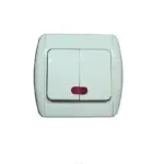 Ключ Двоен светещ бял Mk-sw02