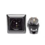 Комплект твърда връзка с щепсел Усилен Черна