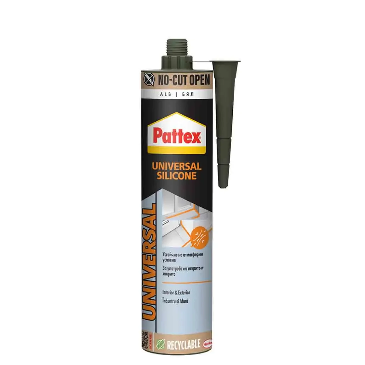 pattex-inno-universalen-byal-silikon-280ml Pattex INNO Универсален БЯЛ силикон / 280мл. - Image 1
