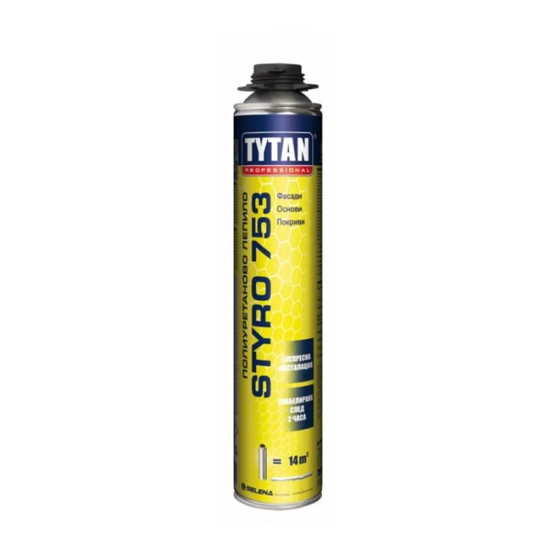 pistoletno-lepilo-za-toploizolatsiya-tytan-styro-753-750-ml Tytan Professional 02 STYRO 753 GUN Лепило 750ml - Image 1