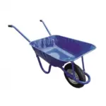 Ръчна количка Star M с пласт. колело - синя 80 л градинска количка