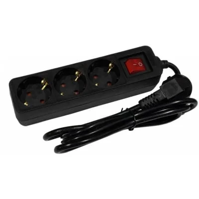 razklonitel-3-ka-s-klyuch-5-metra-kabel-cheren РАЗКЛОНИТЕЛ BG 3-ка с КЛЮЧ / 5 метра ЧЕРЕН - Image 1