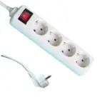 Разклонител  4 гнезда с кабел   3 метра х 1.5mm2  с КЛЮЧ  MK