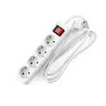 Разклонител  4 гнезда с кабел   5 метра  х 1.5mm2  с КЛЮЧ  MK