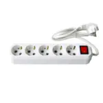Разклонител  5 гнезда с кабел  1.5m х1.5mm2  с КЛЮЧ  MK
