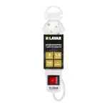 Разклонител Lavar с 3 гнезда и ключ 16A (1.5 м)