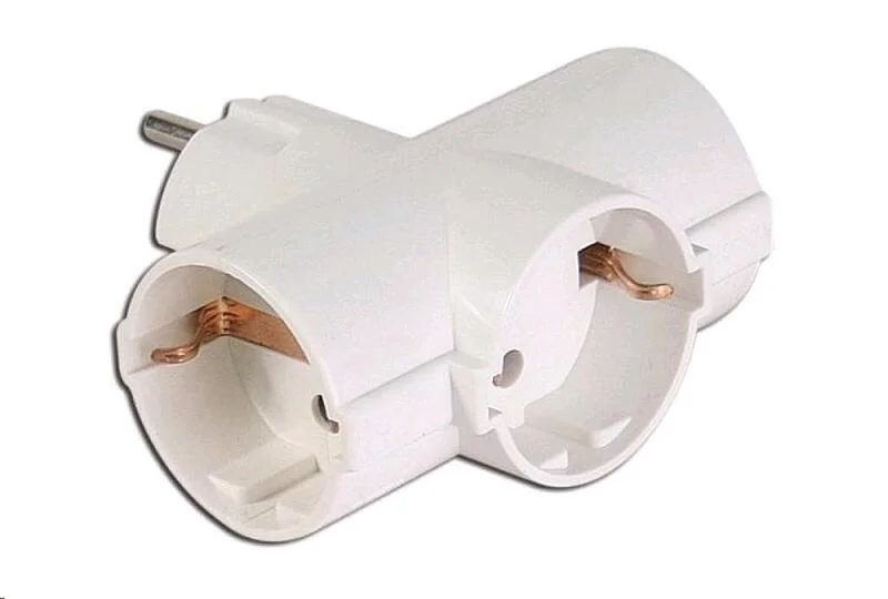 razklonitel-za-kontakt-adapter-troen-tip-shuko-mk Разклонител за контакт / Адаптер ТРОЕН тип шуко MK - Image 1