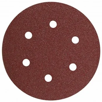 shkurka-velcro-f150-mm-k120-s-6-otvora Шкурка VELCRO Ф150mm К120 с 6 отвора {от 10бр} / 1 брой - Image 1