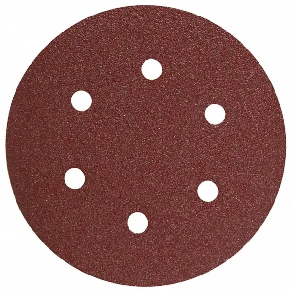 [Шкурка VELCRO Ф150mm K240 с 6 отвора {от 10бр} / 1брой